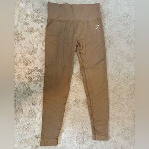 Gymshark Adapt Fleck Seamless Leggings - Mineral | Light Brown. Size Medium.